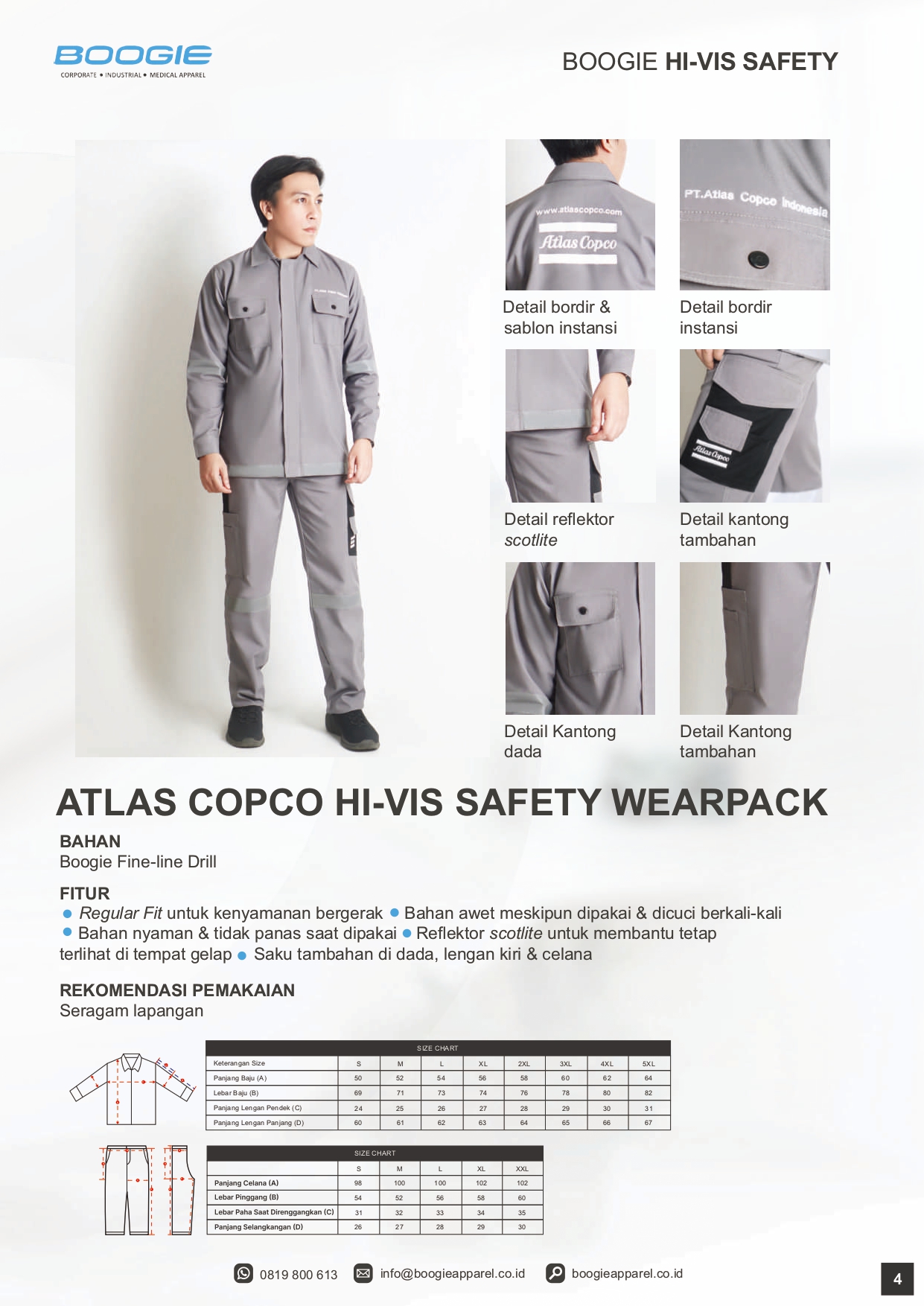 Atlas Copco HI-VIS Safety Wearpack