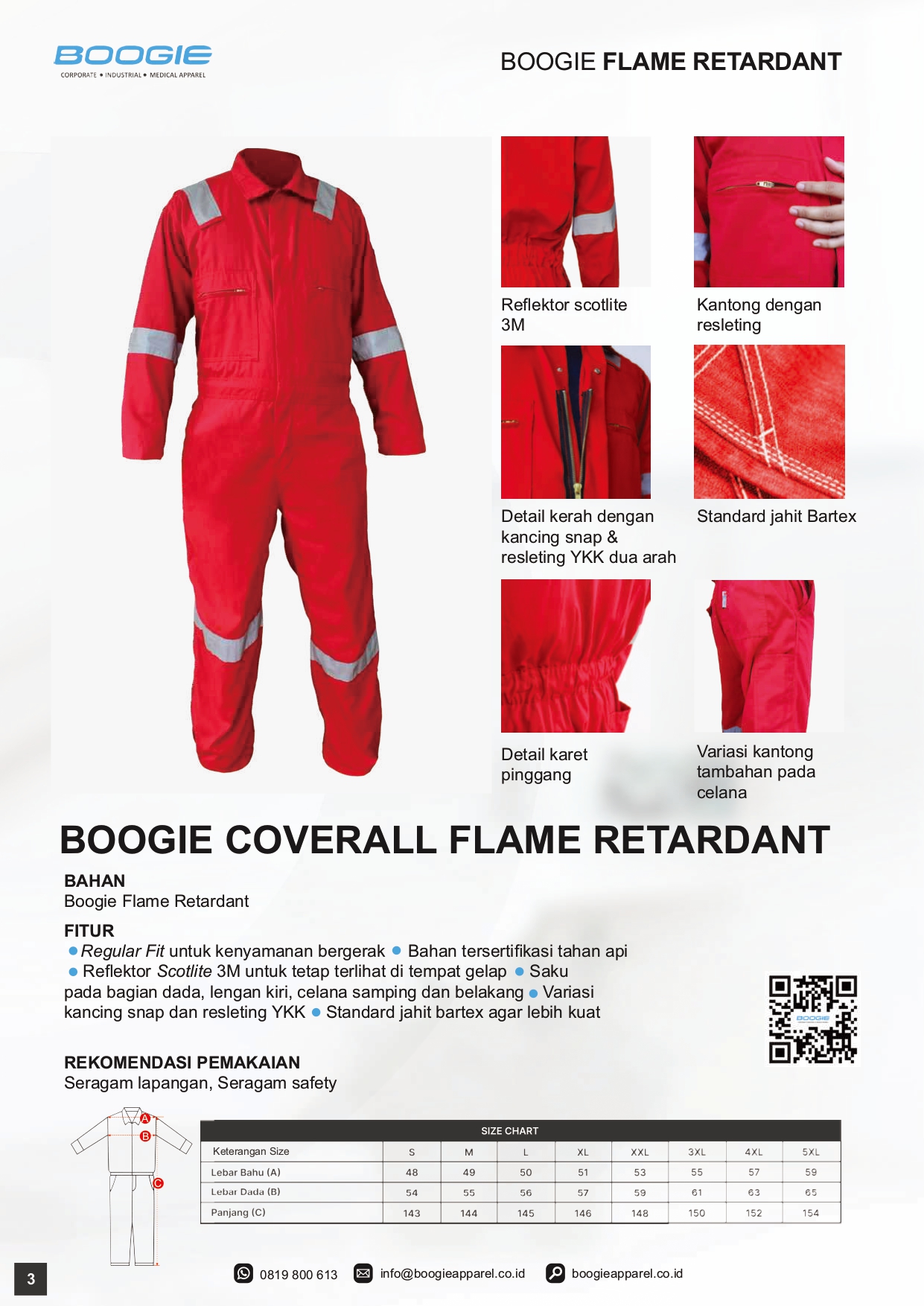 Boogie Coverall Flame Retardant