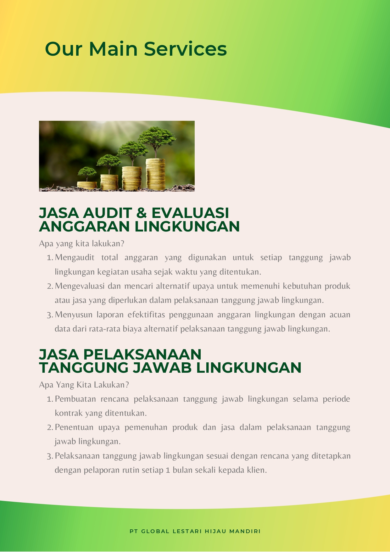 Company Profile Global Lestari Hijau Mandiri